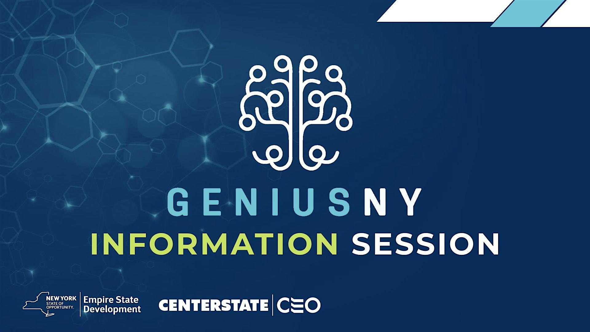 GENIUS NY Information Session | CenterState CEO