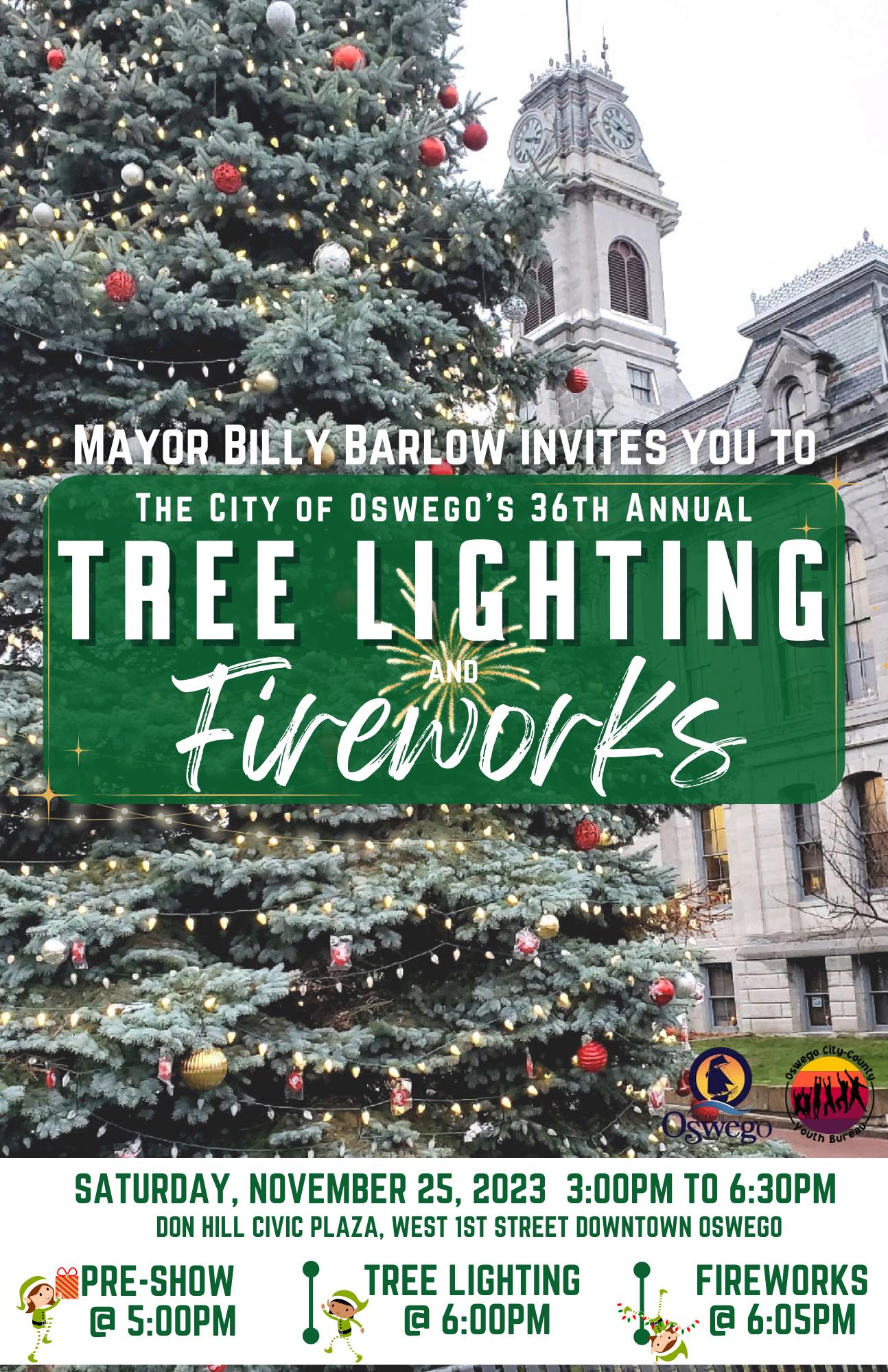 Oswego Christmas Tree Lighting 2023