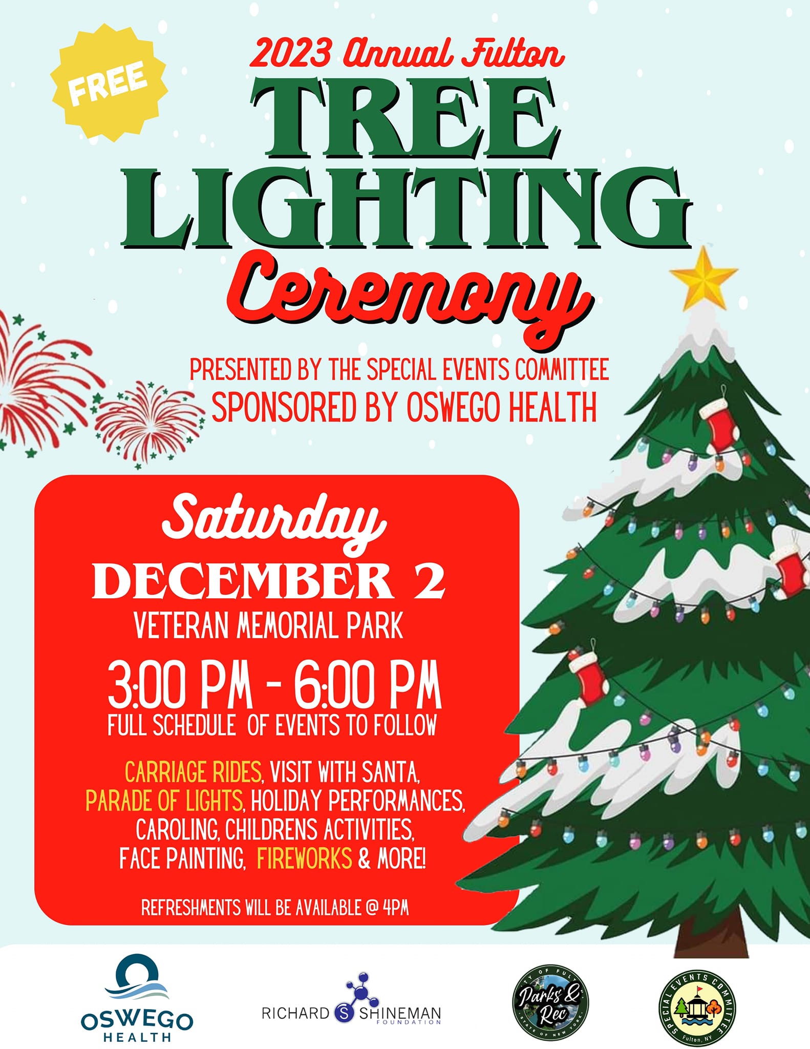 City of Fulton Christmas Tree Lighting 2023