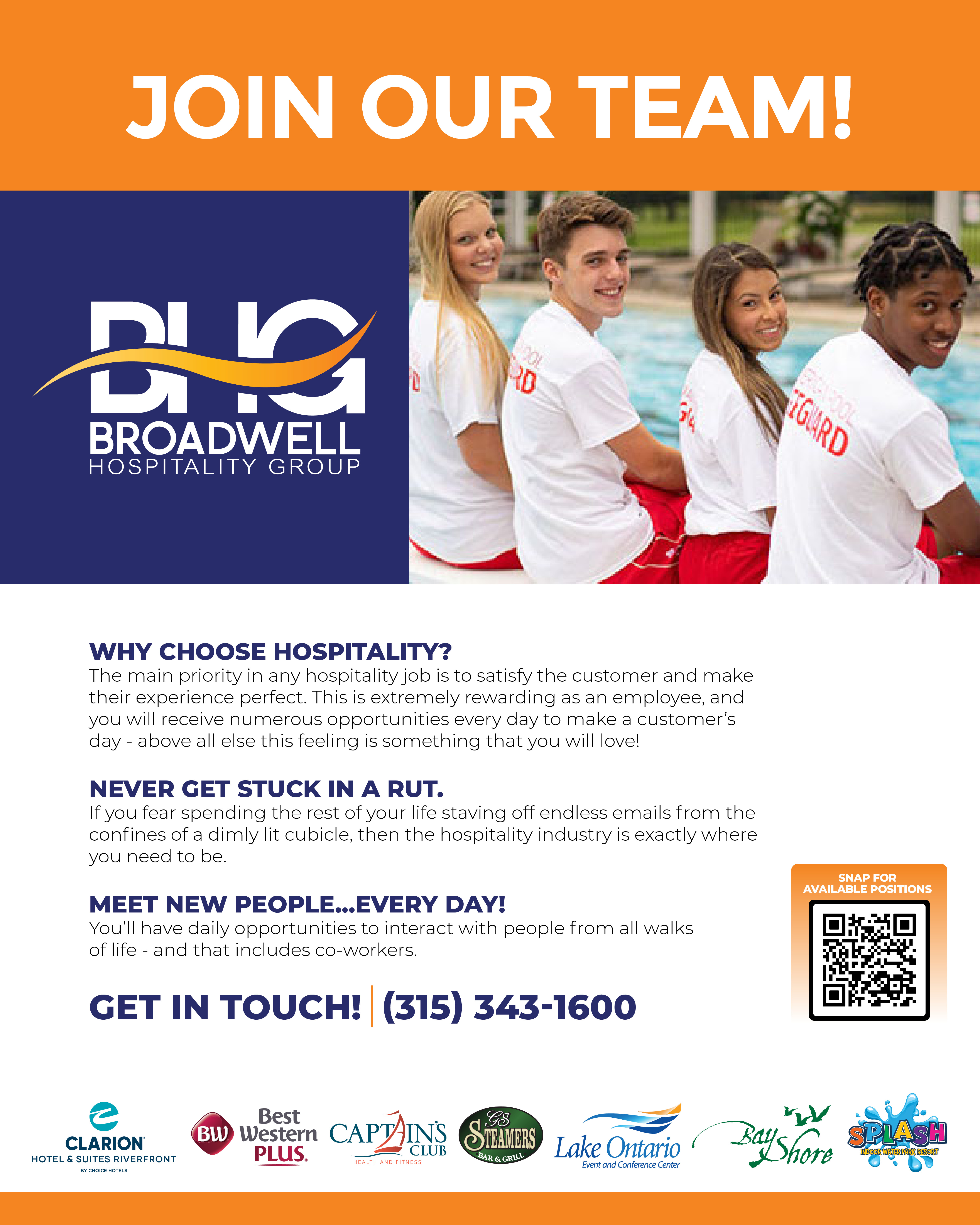 Join the Broadwell Hospitality Group Team!