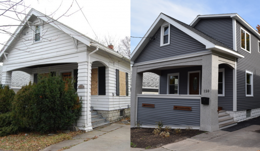 Foundations - Land Bank before after