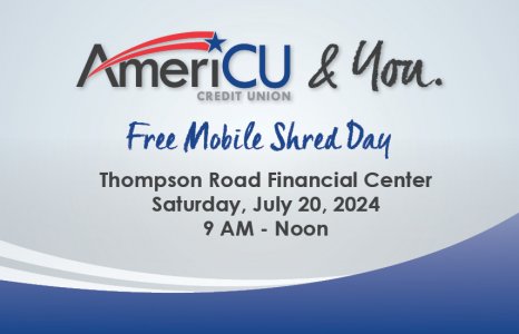 AmeriCU Credit Union hosts a free shred day event 