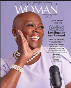 Cover of August issue of Syracuse Woman magazine