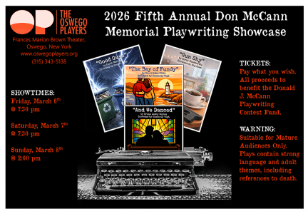Production Poster for the Don McCann Playwriting Showcase 