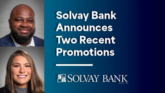 Solvay Bank Promotions of Taquon Mitchell and Mirabella Acchione