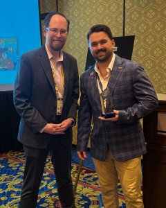 Vinny Peone Accepts SAMMY Award