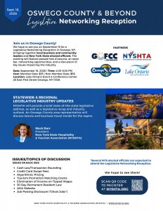 Oswego County and Beyond Legislative Networking Reception