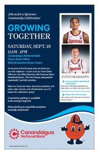 Join Canandaigua National Bank for its Cicero Grand Opening!