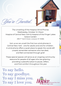Wind phone unveiling invitation