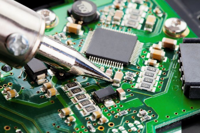 microelectronic stock image PCB