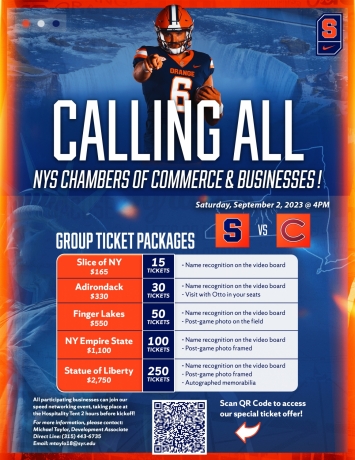 Special Deals for Syracuse University Football vs. Colgate!