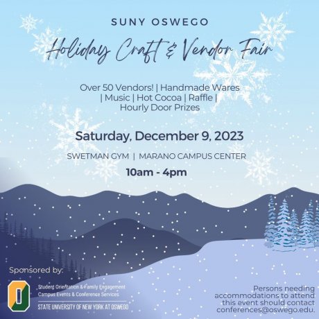 SUNY Oswego Holiday Craft & Vendor Fair