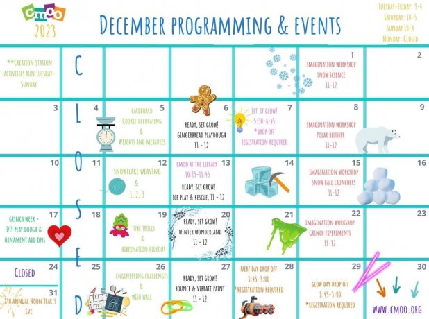 Children's Museum of Oswego December Programming