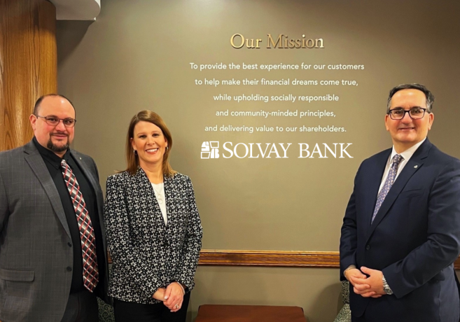 Matt Nicholl, Renee Dellas and Paul Mello - Solvay Bank
