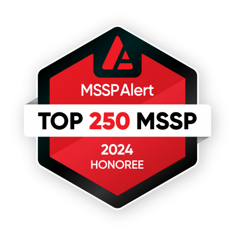 MSSP Alert Top 250 MSSP 2024 Honoree badge