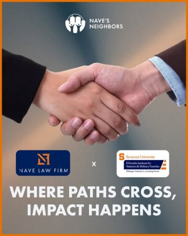 Nave Law Firm Honors the D’Aniello Institute for Veterans and Military Families as November’s Nave’s Neighbor