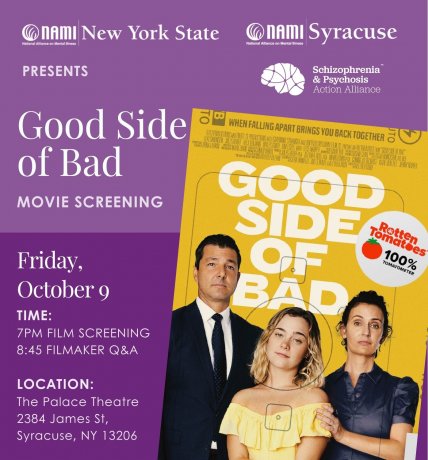 Good Side of Bad Movie Screening NAMI Syracuse