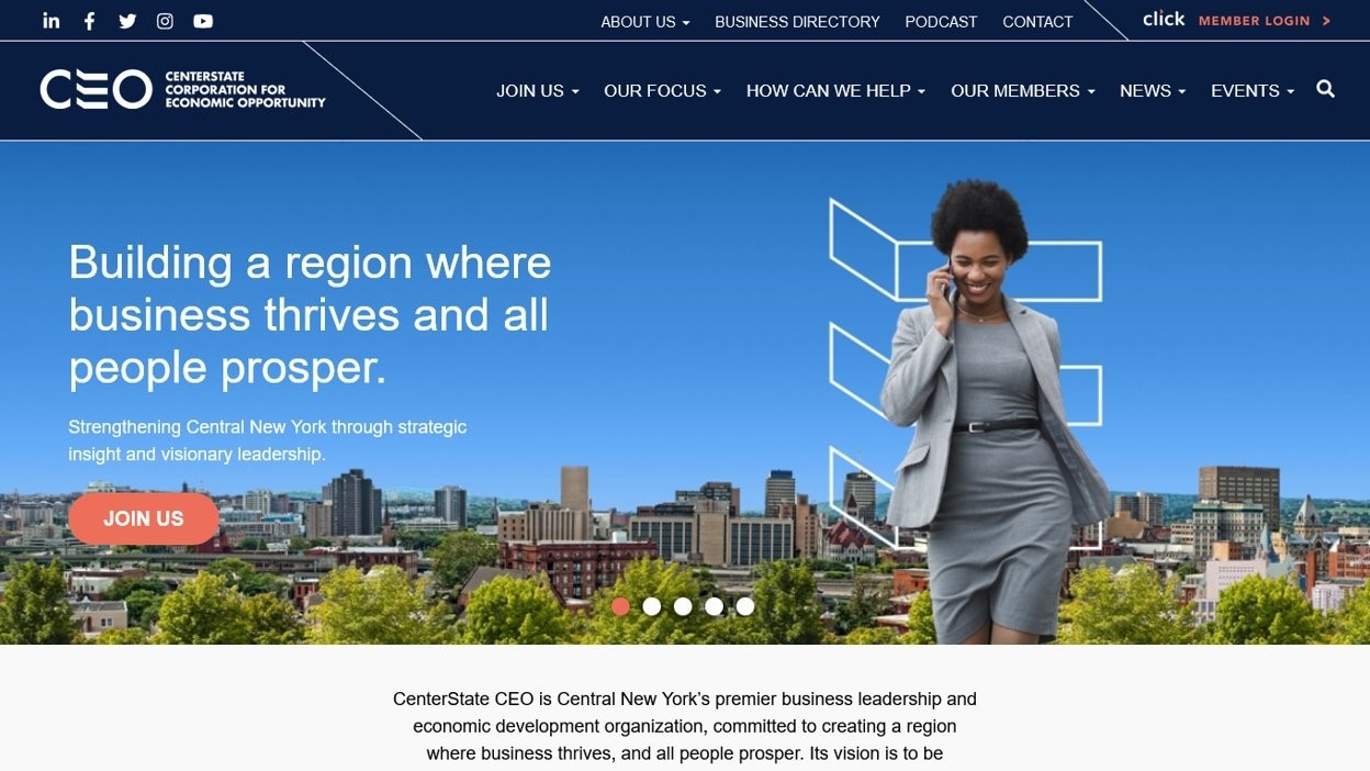 CenterState CEO New Website Homepage