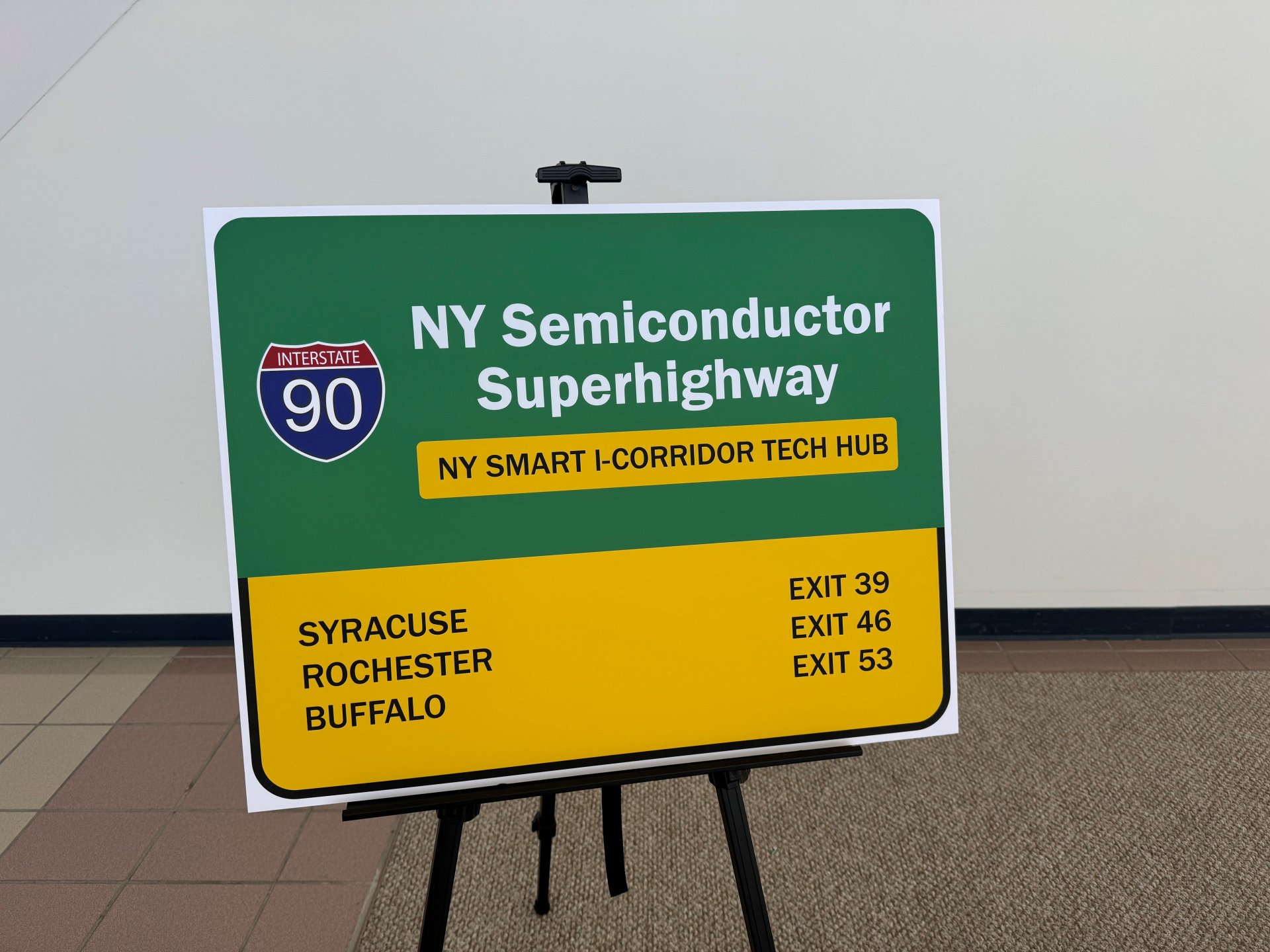 NY Semiconductor SuperHighway sign