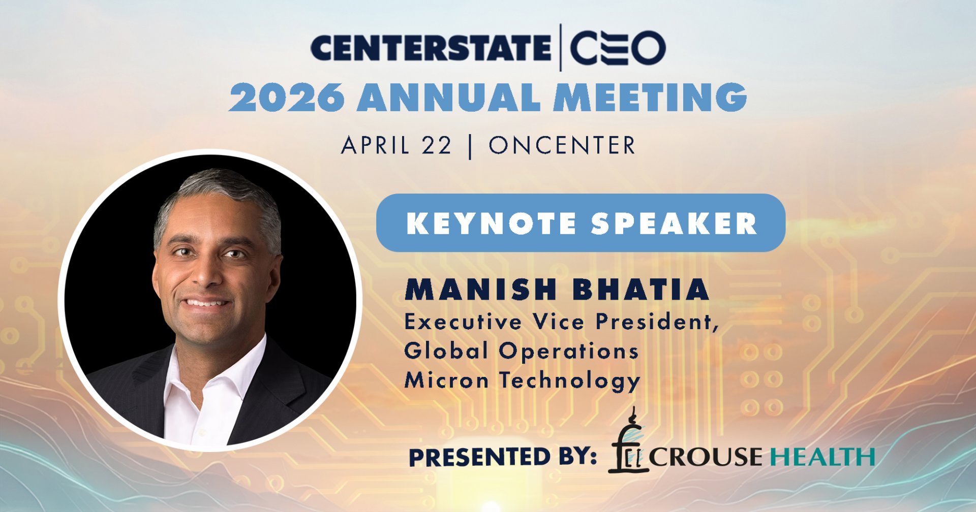 Annual Meeting Keynote Speaker Manish Bhatia
