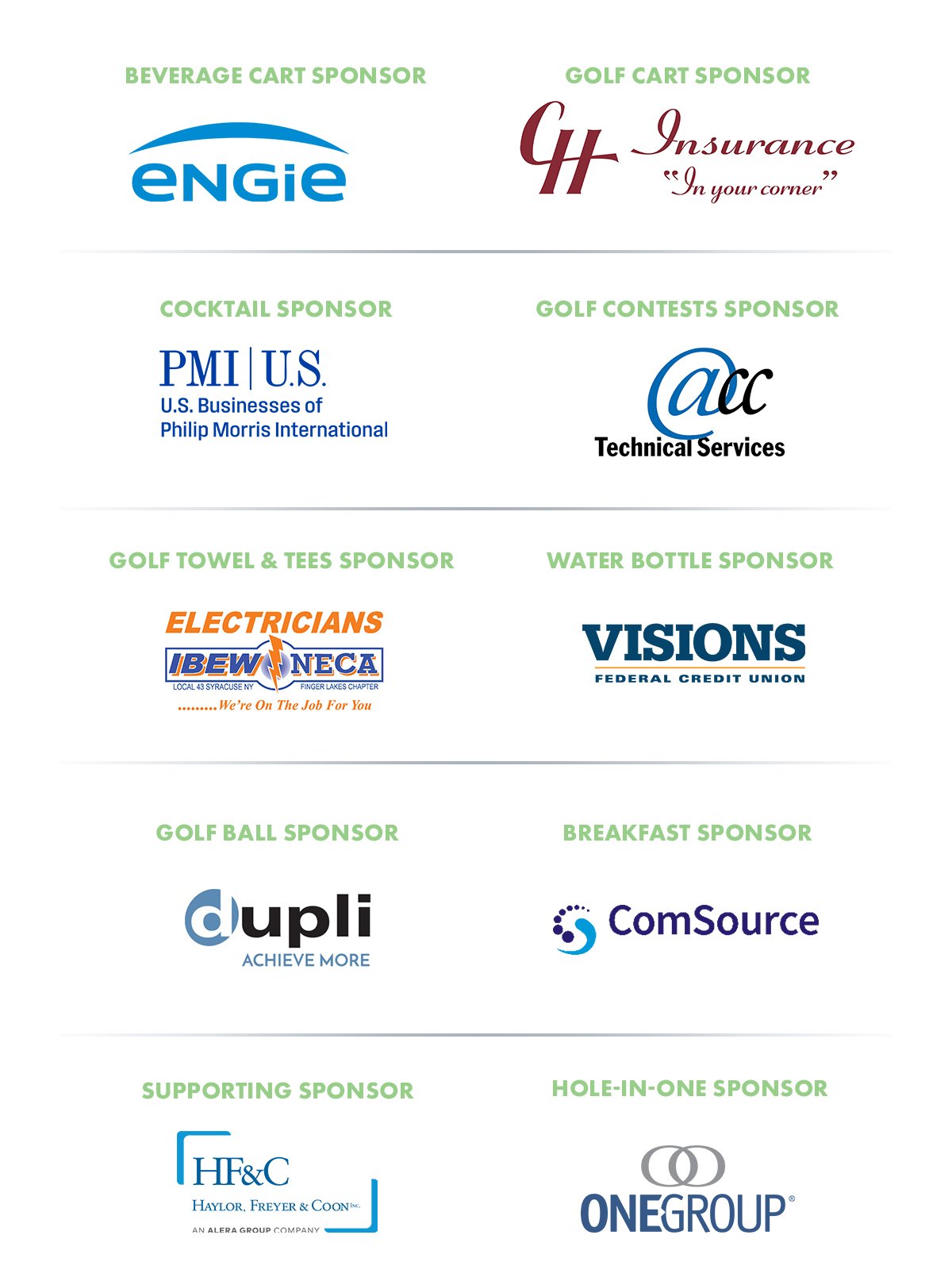 All Sponsors
