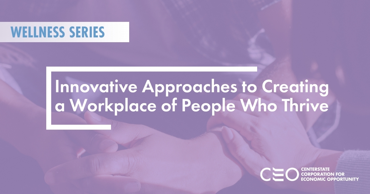 Wellness Series Event Graphic  Innovative Approaches To Creating A Workplace 10.20.21